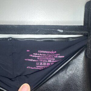 Commando Faux Leather Leggings | High Rise | Black | Size M